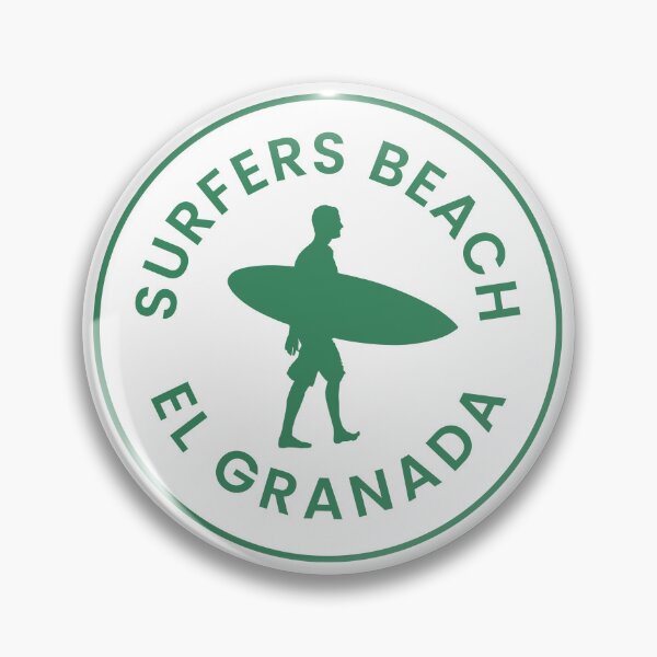 Item preview, Surfers Beach El Granada Half Moon Bay California designed and sold by HalfMoonBayShop.