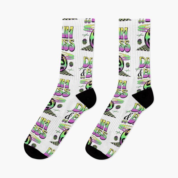 Item preview, DRUM AND BASS  - Y2K Halo (yellow/green/purple)  designed and sold by Discothreadz.