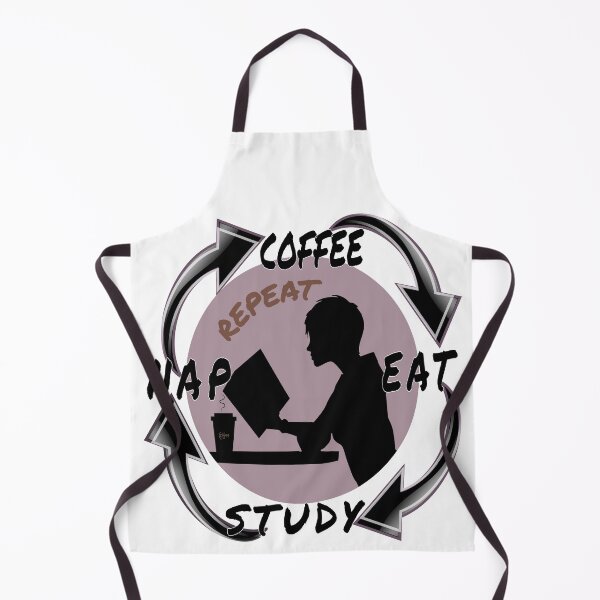 Item preview, Eat Study Nap Coffee and Repeat. Student life fun art.  designed and sold by Verle-art.