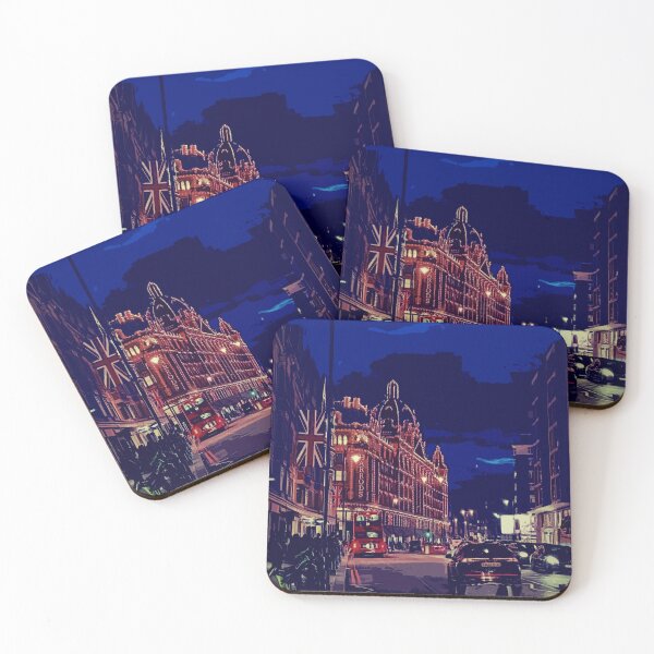 Item preview, Harrods Night: London Landscape Art Print designed and sold by GAP90.