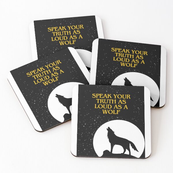 Item preview, Speak Your Truth As Loud As A Wolf designed and sold by MadeByJadex.
