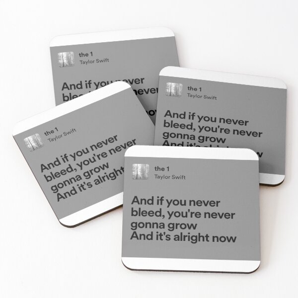 Item preview, taylow swift the 1 lyrics designed and sold by surehan.