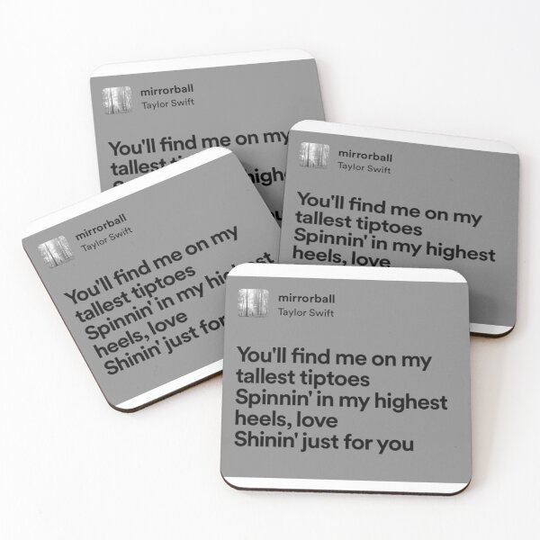 Item preview, taylor swift mirrorball lyrics designed and sold by surehan.