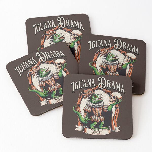 Item preview, Shakespearean Scales - Iguana Drama Macbeth designed and sold by Sir Meow Meow.
