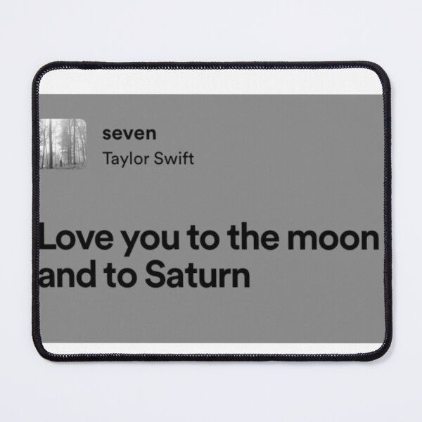 Item preview, taylor swift seven lyrics designed and sold by surehan.