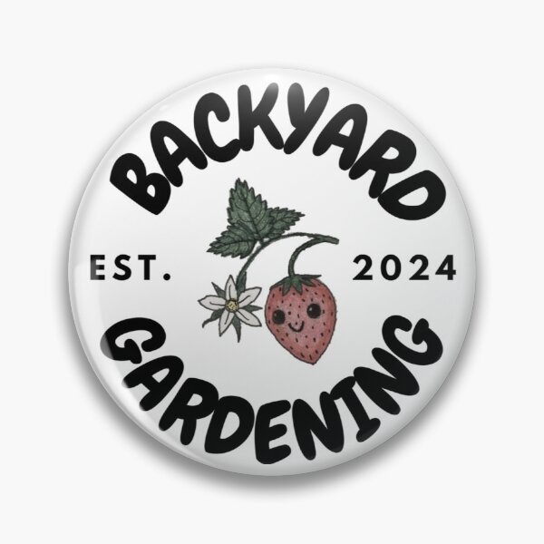 Item preview, Backyard Gardening Est. 2024 Black Typography  designed and sold by ColordCreations.