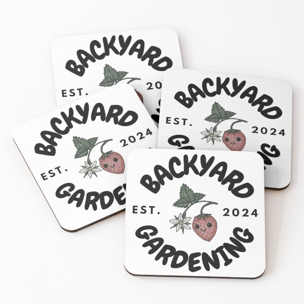 Item preview, Backyard Gardening Est. 2024 Black Typography  designed and sold by ColordCreations.