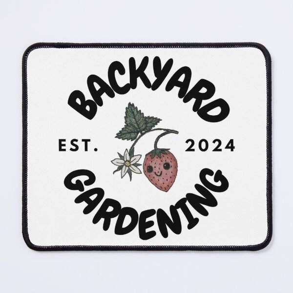 Item preview, Backyard Gardening Est. 2024 Black Typography  designed and sold by ColordCreations.