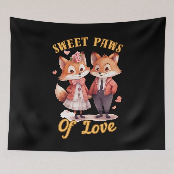 Item preview, Sweet Paws of Love. fox lover designed and sold by FoxVibes.