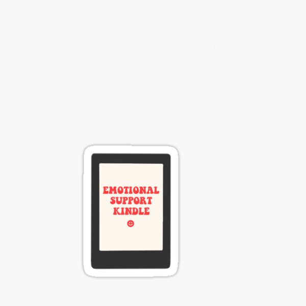 Aperçu de l'œuvre Kindle de soutien émotionnel - Rouge (petit) créée et vendue par Mikaylacook.