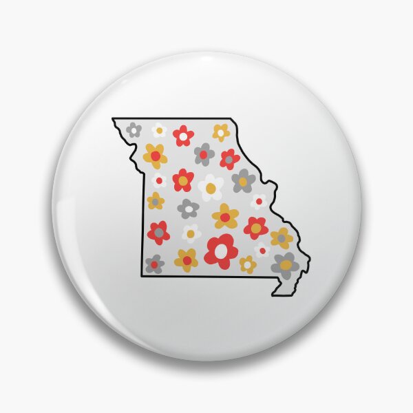 Item preview, Kansas City Missouri Boho Floral Outline Red Yellow designed and sold by RBCreationsinMI.