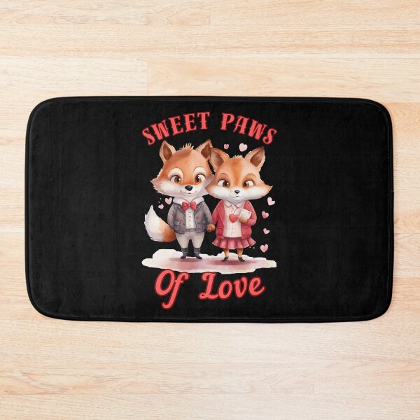 Item preview, Sweet Paws of Love. retro fox designed and sold by FoxVibes.