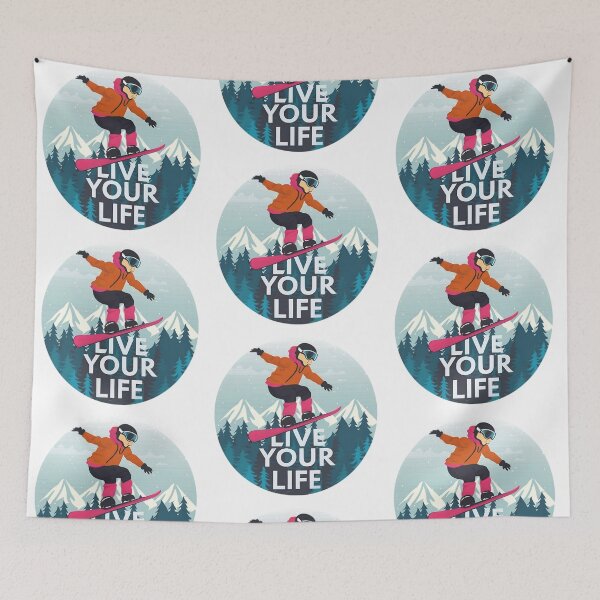 Item preview, Snowboarder Live Your Life designed and sold by PlanetMarker.