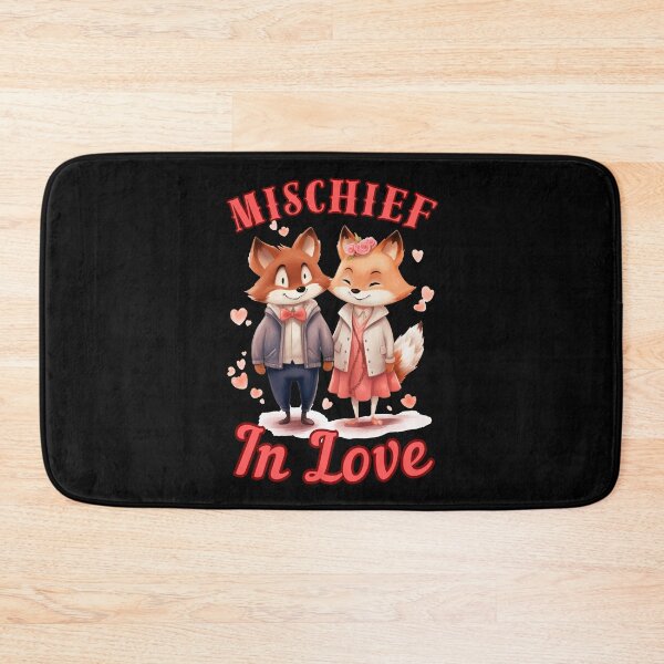 Item preview, Mischief in Love. retro fox designed and sold by FoxVibes.