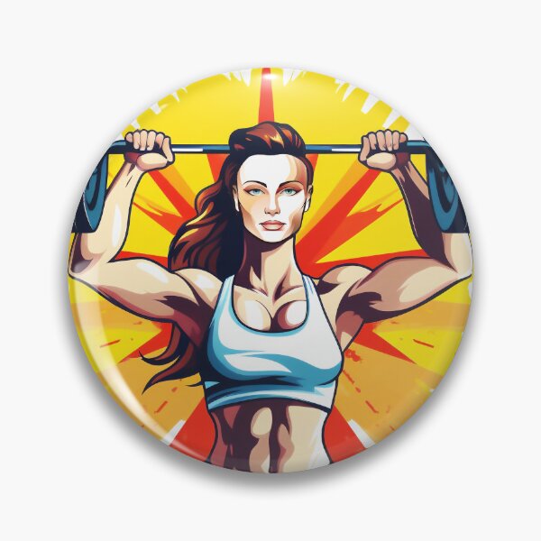 Item preview, beautiful athlete woman lifting weights designed and sold by javierparra.