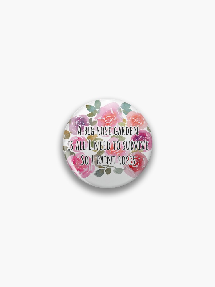 Thumbnail 1 of 3, Pin, Haiku - Paint Roses designed and sold by andrebalest.