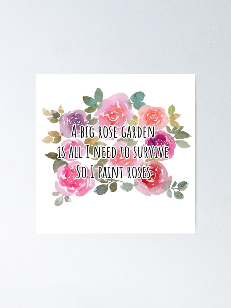 Thumbnail 1 of 3, Poster, Haiku - Paint Roses designed and sold by andrebalest.