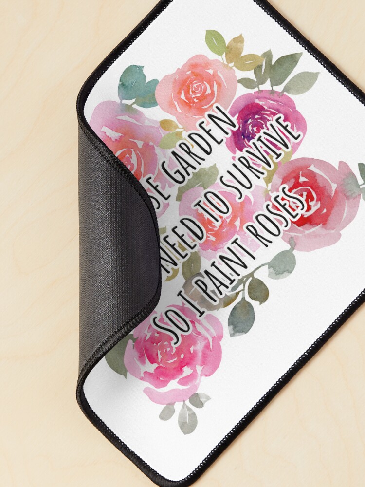Thumbnail 2 of 5, Mouse Pad, Haiku - Paint Roses designed and sold by andrebalest.