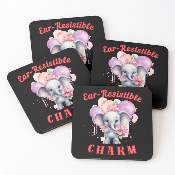 Item preview, Ear-Resistible Charm. colorful elephant designed and sold by ElephantVibes.