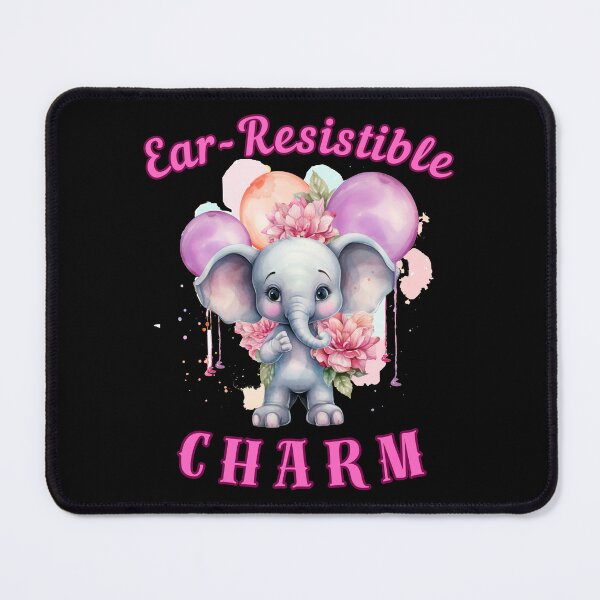 Item preview, Ear-Resistible Charm. elephant head designed and sold by ElephantVibes.