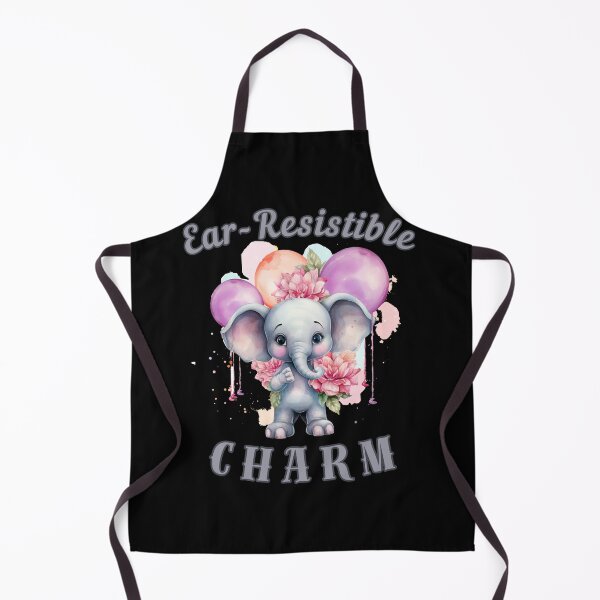 Item preview, Ear-Resistible Charm. elephant portrait designed and sold by ElephantVibes.