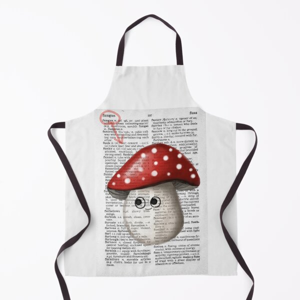 Item preview, Happy Mushroom (Fungus) on a dictionary page designed and sold by Funsize-Art.