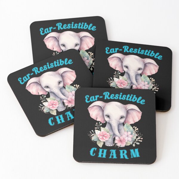 Item preview, Ear-Resistible Charm. adorable elephant designed and sold by ElephantVibes.