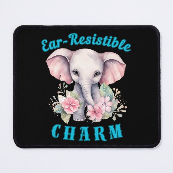 Item preview, Ear-Resistible Charm. adorable elephant designed and sold by ElephantVibes.
