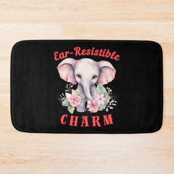 Item preview, Ear-Resistible Charm. happy elephant designed and sold by ElephantVibes.