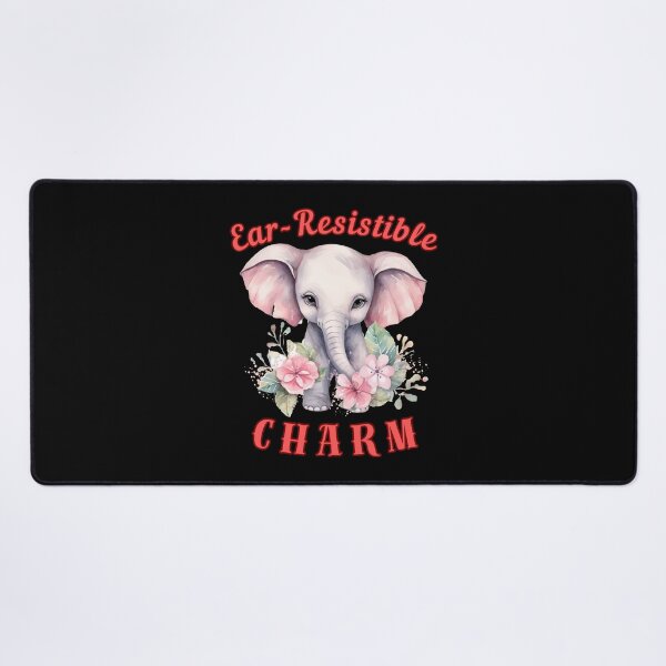 Item preview, Ear-Resistible Charm. happy elephant designed and sold by ElephantVibes.