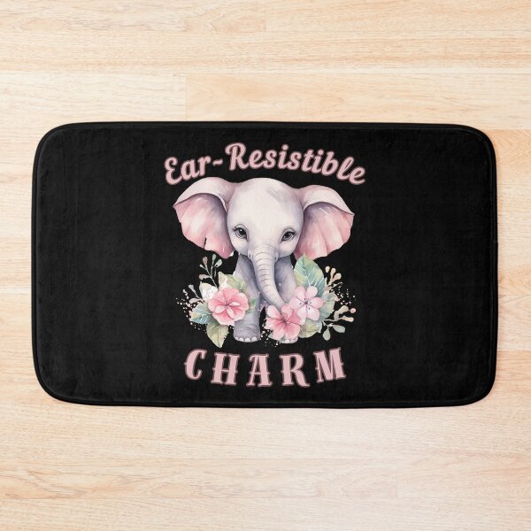 Item preview, Ear-Resistible Charm. elephant quote designed and sold by ElephantVibes.