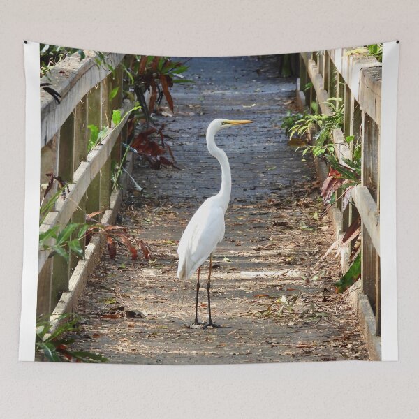 Item preview,  Egret on bridge designed and sold by Mark Grimsley.