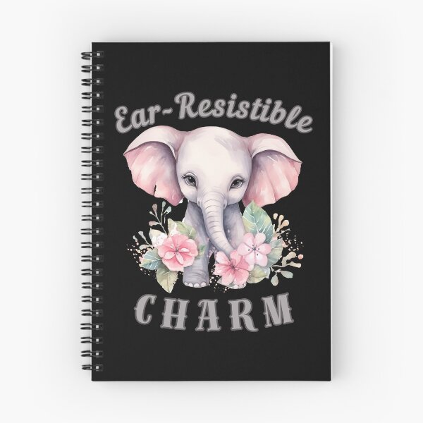 Item preview, Ear-Resistible Charm. Flower elephant designed and sold by ElephantVibes.