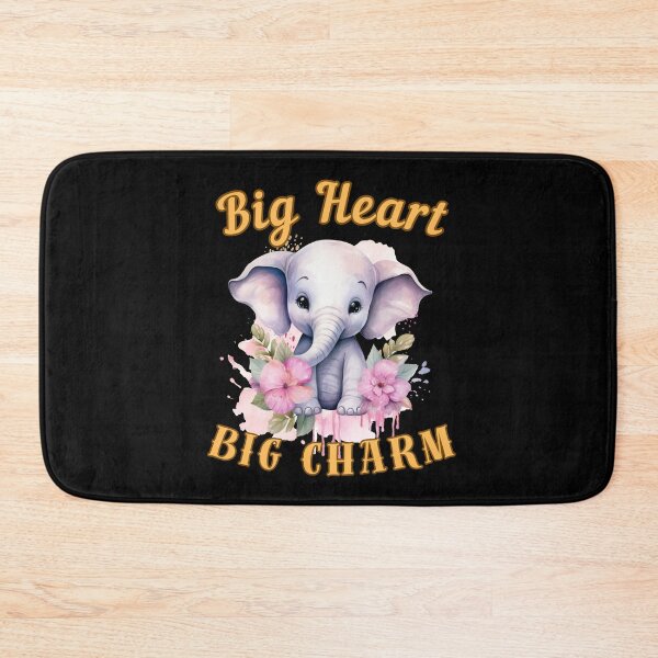 Item preview, Big Heart, Big Charm. elephant lover designed and sold by ElephantVibes.