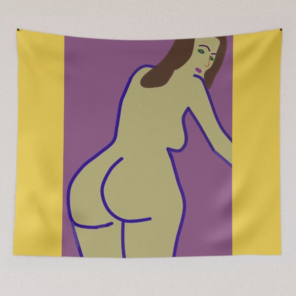 Item preview, Erotic art, female nude line drawing  designed and sold by pulchritude560.