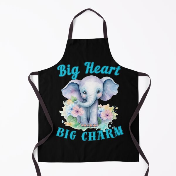 Item preview, Big Heart, Big Charm. adorable elephant designed and sold by ElephantVibes.
