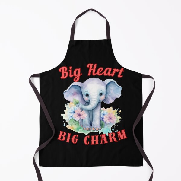 Item preview, Big Heart, Big Charm. happy elephant designed and sold by ElephantVibes.