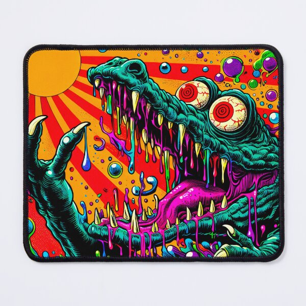Item preview, Trippy Psychedelic Completely Fried Alligator Tripping Balls designed and sold by AIPixelMaster.