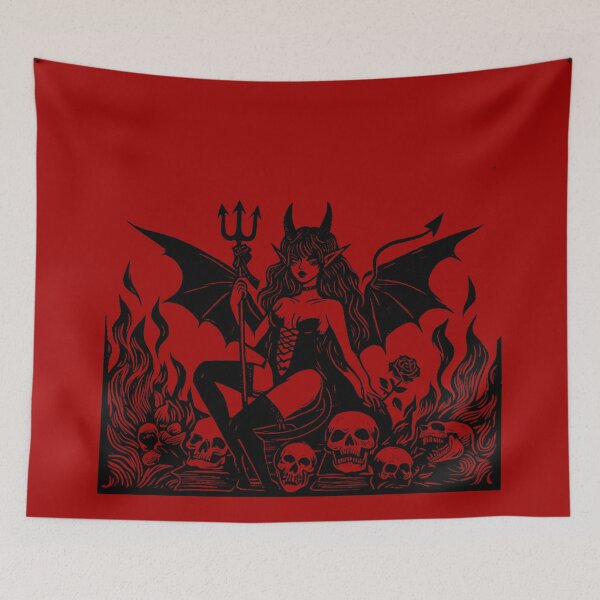 Item preview, Retro Devil Girl designed and sold by Texterns.