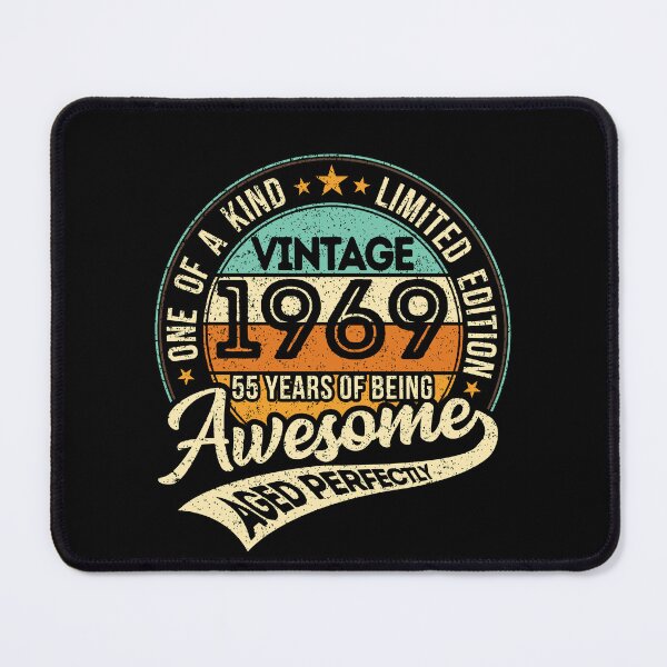 Item preview, One of a kind - Vintage 1969 - 55 years of being awesome - aged perfectly - limited edition - 2024 birthday designed and sold by oudinmeissArt.