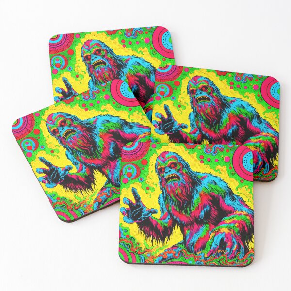 Item preview, Trippy Psychedelic Rainbow Camouflage Bigfoot designed and sold by AIPixelMaster.