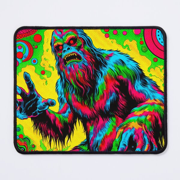 Item preview, Trippy Psychedelic Rainbow Camouflage Bigfoot designed and sold by AIPixelMaster.