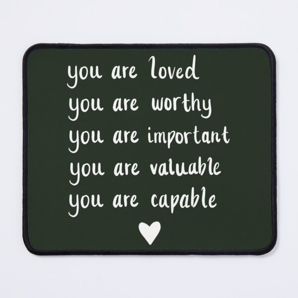 Item preview, You are Loved - Positive Affirmations designed and sold by madebyhandesign.