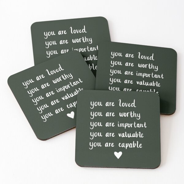 Item preview, You are Loved - Positive Affirmations  designed and sold by madebyhandesign.