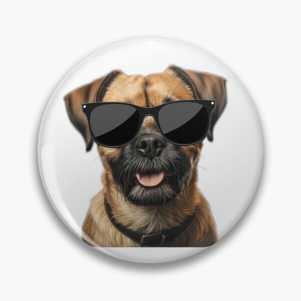 Item preview, Border Terrier Wearing Sunglasses designed and sold by TheAnimalZ00.