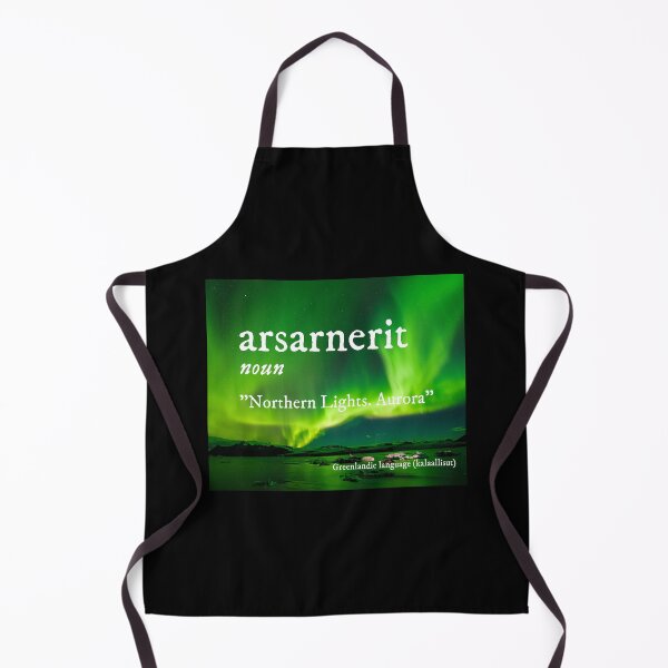 Item preview, Greenlandic Northern Lights Aurora Borealis Arsarnerit Kalaallisut designed and sold by GraTEEtude.