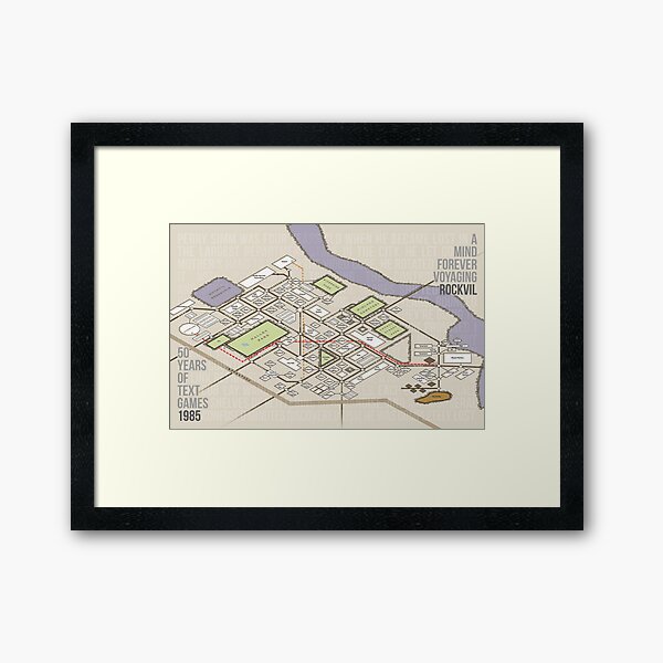 Item preview, A Mind Forever Voyaging Map designed and sold by aaronareed.