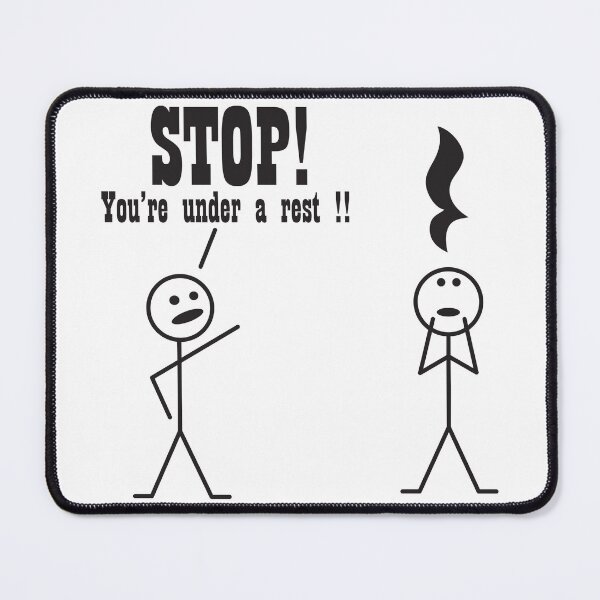 Item preview, Stop! You're Under a Rest. Musical humo designed and sold by Slassyat.