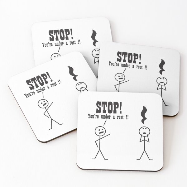 Item preview, Stop! You're Under a Rest. Musical humo designed and sold by Slassyat.