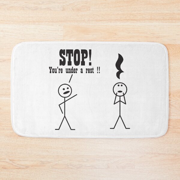 Item preview, Stop! You're Under a Rest. Musical humo designed and sold by Slassyat.
